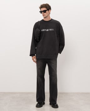 Juun.j Dark gray sweatshirt with print JC6741P404
