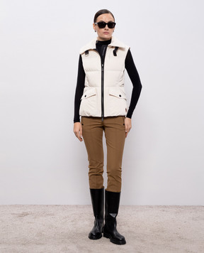 Moncler Grenoble Hallaine white down vest K20981A000225988K