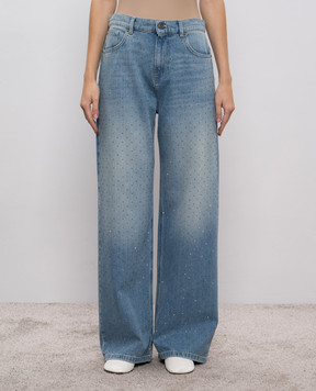 Twinset Blue jeans with crystals 252TT2270