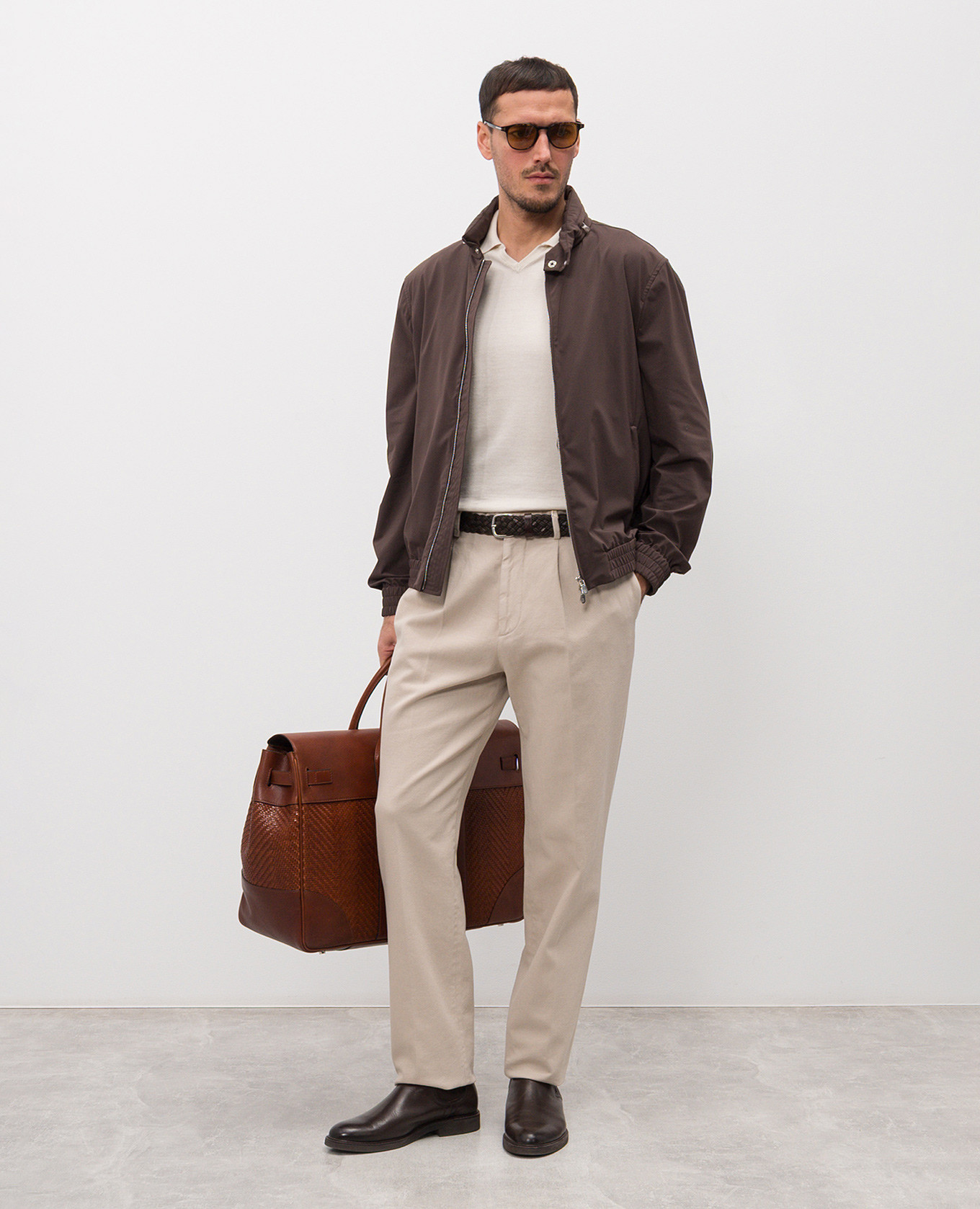 White polo Brunello Cucinelli 2