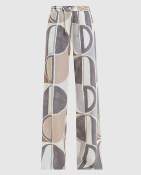 Marco Pescarolo Fency silk pants FENCYD5390