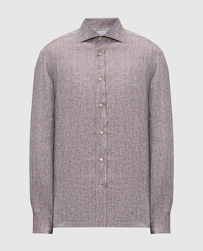 Brunello Cucinelli Brown linen shirt MM6840627