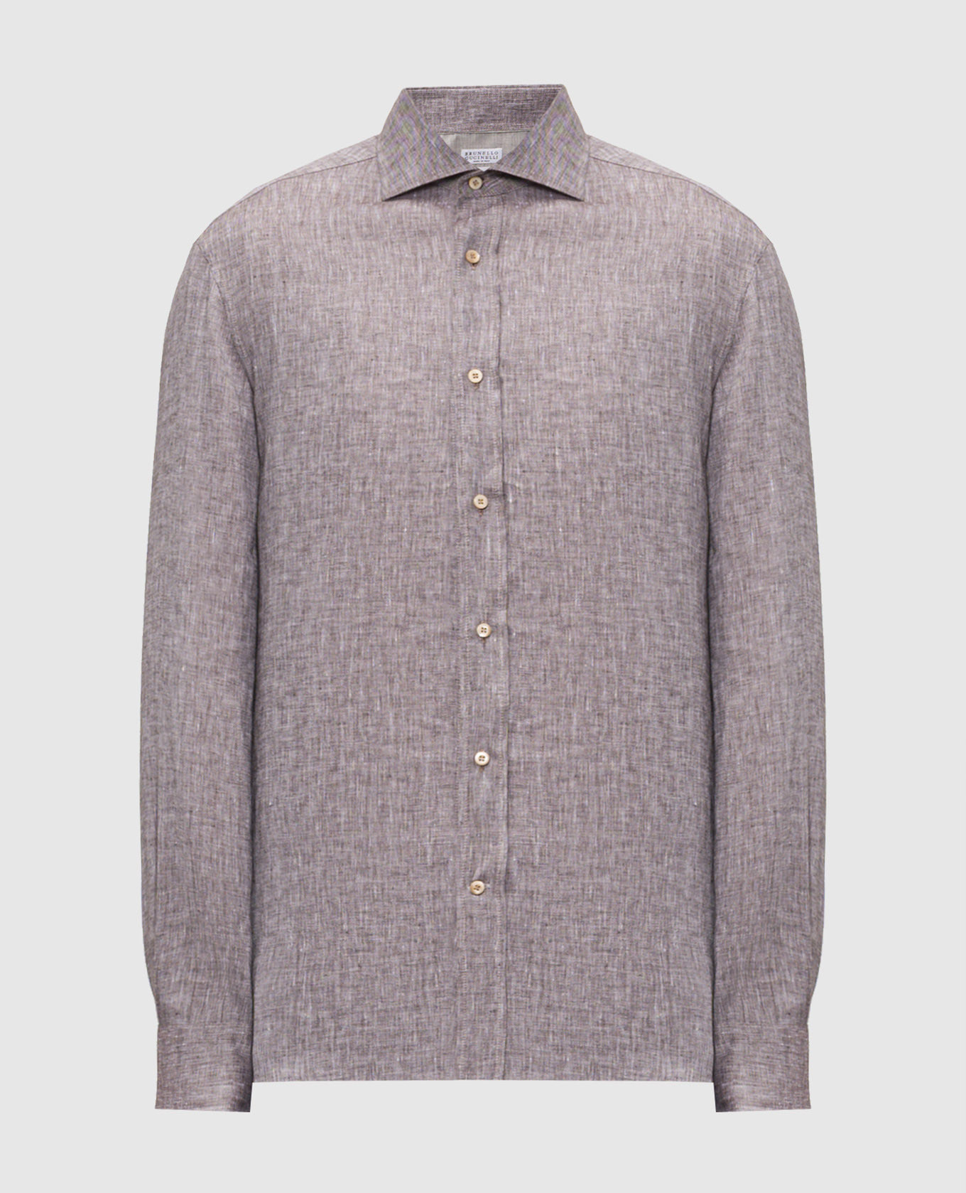 Brown linen shirt