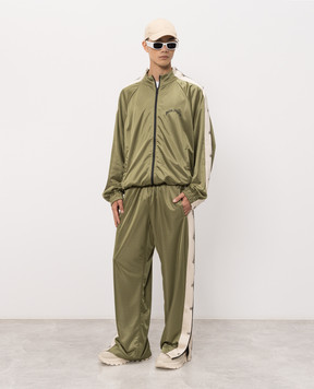 Palm Angels Khaki Boxer Sweatpants PMCJ04IS26FAB001