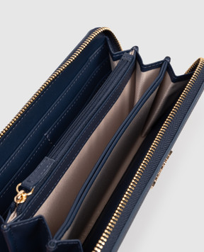 Twinset Blue wallet with metal logo 261TH7011