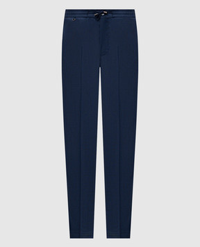 Stefano Ricci Blue wool pants M1T6100040W0005U