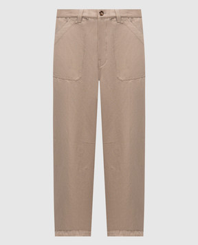 Brunello Cucinelli Beige linen pants MH255S2470
