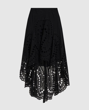 Charo Ruiz Black asymmetric skirt Finn 263402