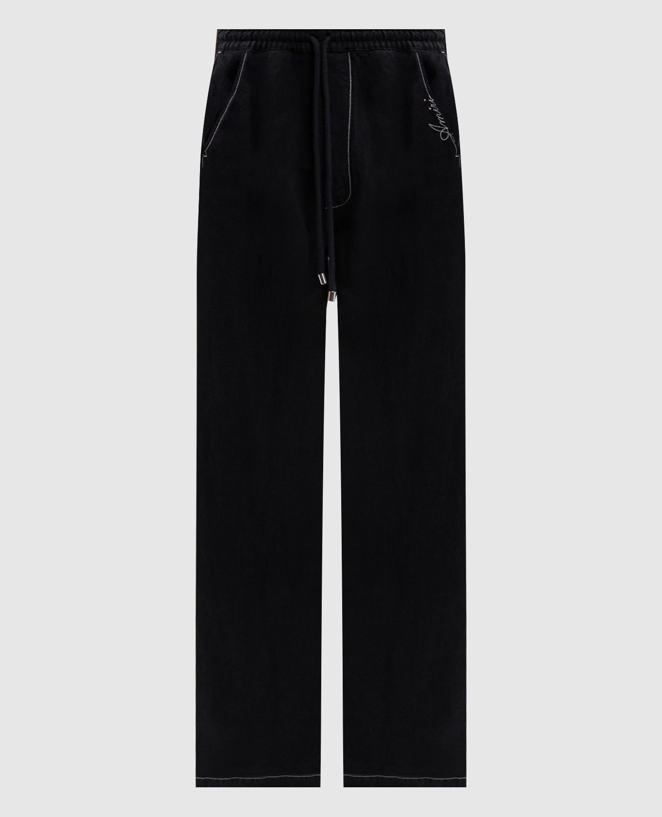 Black linen pants