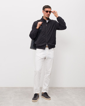 Peserico White t-shirt with edging R59495F149173T
