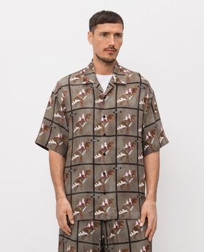 Iceberg Checked shirt with logo patch G1305292