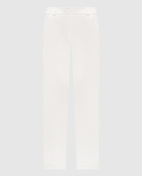 Peserico Ivory trousers with lapels A04680T302479
