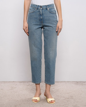 Peserico Blue jeans with a worn effect A04525L87Q04291