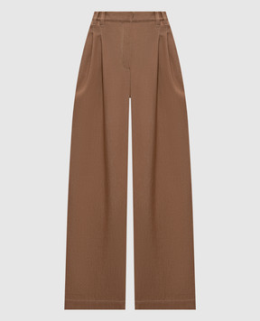 Brunello Cucinelli Brown cotton pants MB125P5759