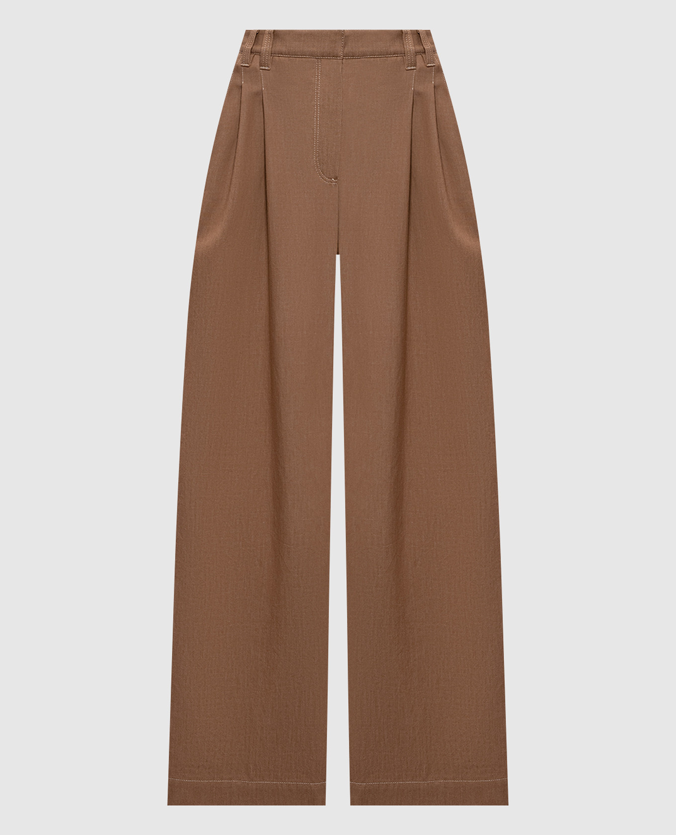 Brown cotton pants