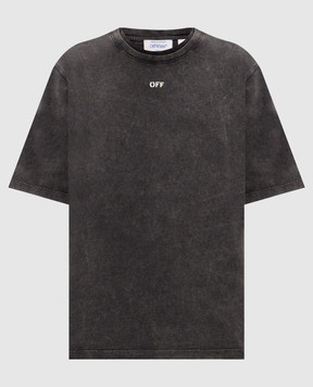 Off-White Grey T-shirt with logo print 44MAA16NF26J005