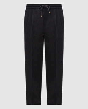 Brunello Cucinelli Dark gray wool pants M038PE1710