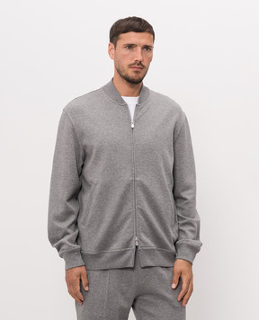 Brunello Cucinelli Grey melange sports jacket MM8319072G