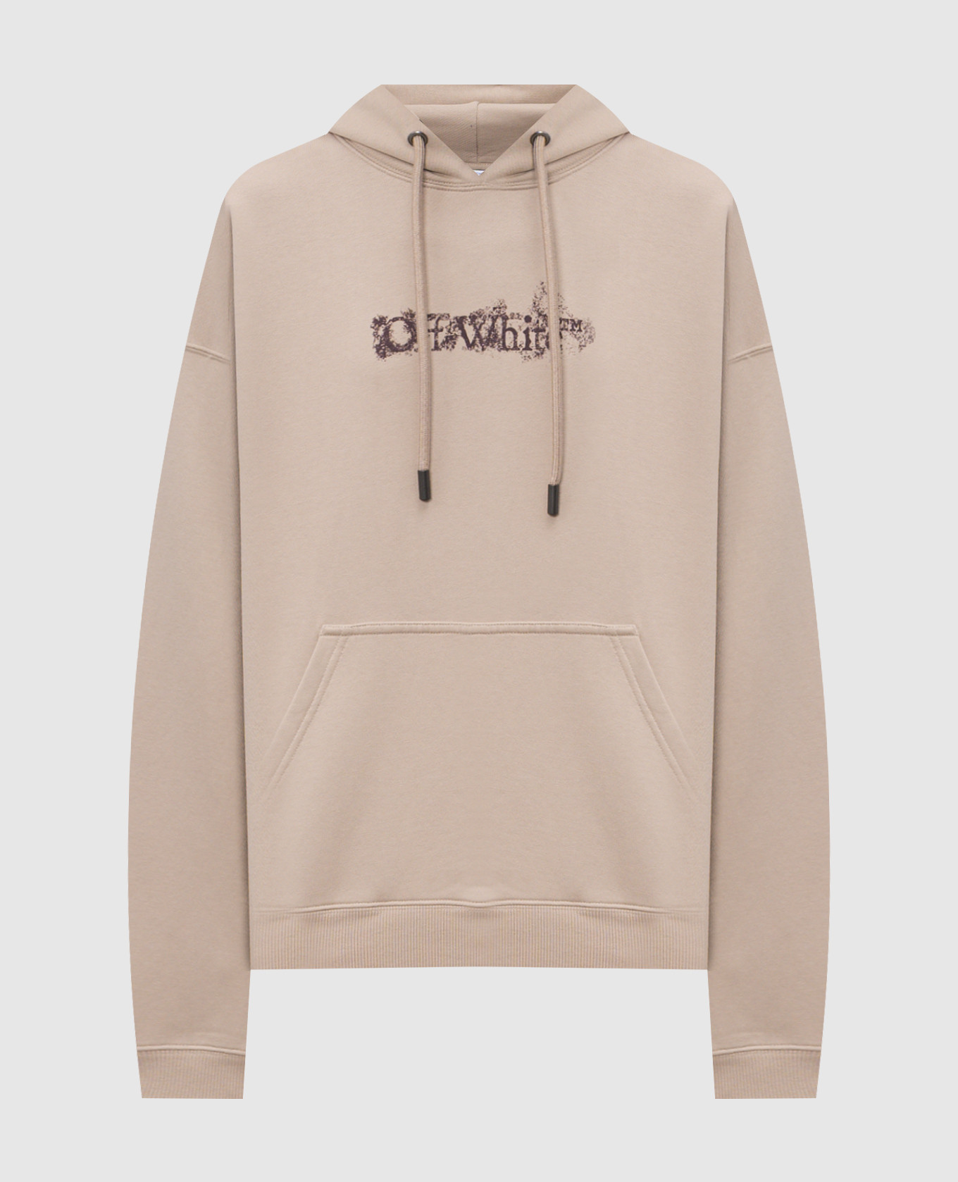 Beige hoodie with Heraldic Arrow print