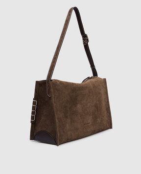 JW Anderson Brown Suede Loafer Bag HB0749LA0364w