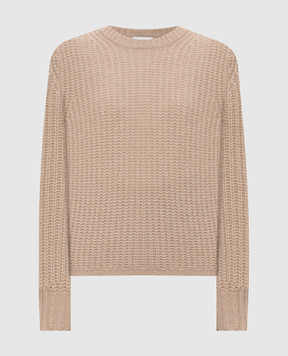 Allude Beige cashmere and silk sweater 26577091