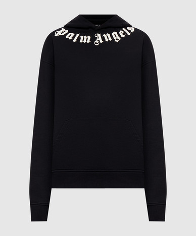 Black hoodie with a print of the inscription