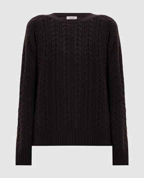 Agnona Brown cashmere sweater K1101286K080Q