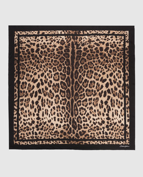 Dolce&Gabbana Animal print silk scarf FN090RGDCF5