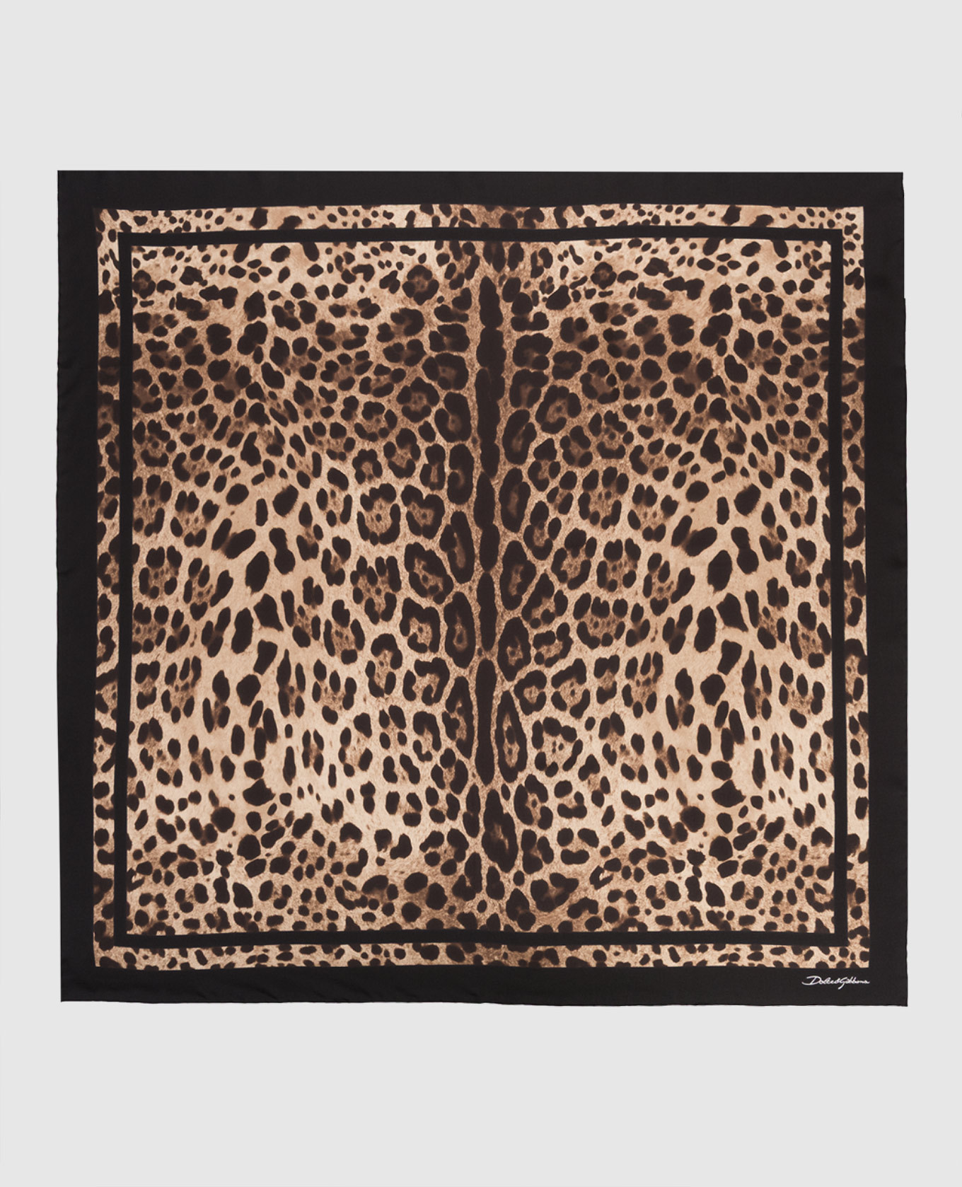 

Animal print silk scarf Dolce&Gabbana, Brown