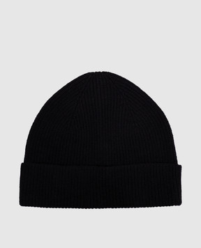 Peserico Navy blue wool and cashmere hat R76064F1209470