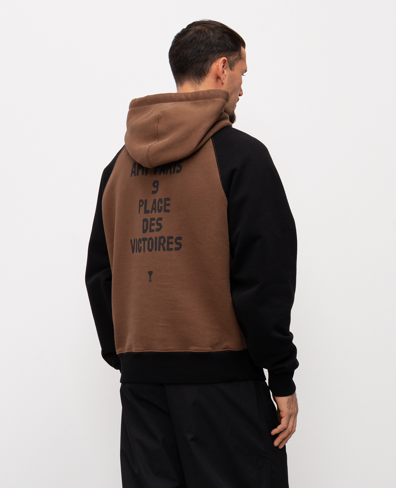 

Brown hoodie with logo Ami Paris