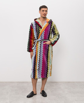 Missoni Home Giacomo patterned terry long robe 1G3AC99708