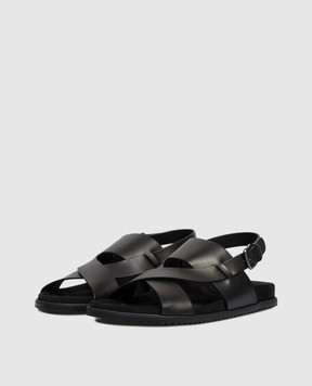 Dolce&Gabbana Black leather sandals A80568A0118