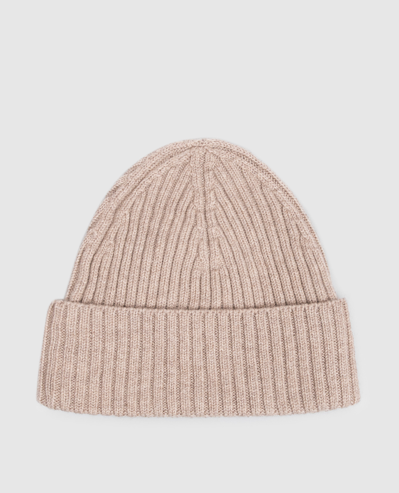 Beige wool hat