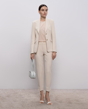 Peserico Beige pants with a patch A0471801916