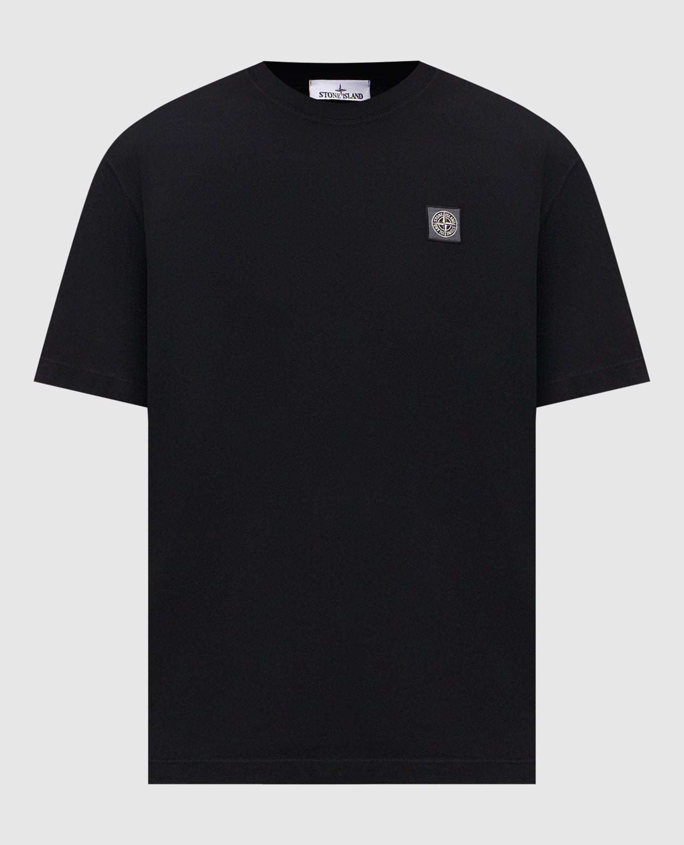 Black T-shirt with logo patch