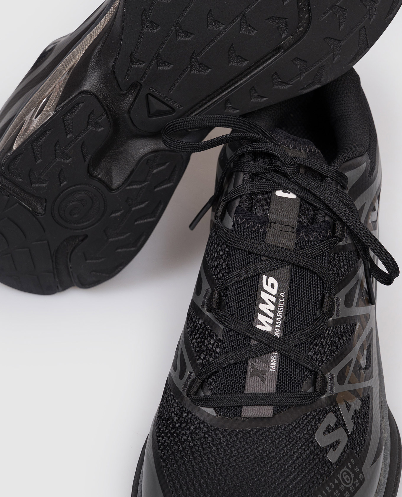 

Black sneakers with logo print Maison Margiela MM6