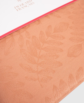 Le Jacquard Fraincais Orange tablecloth Vegetal mood made of cotton 31499