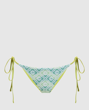 Casablanca Green printed swimsuit panties WSP26SWM02101EXBC