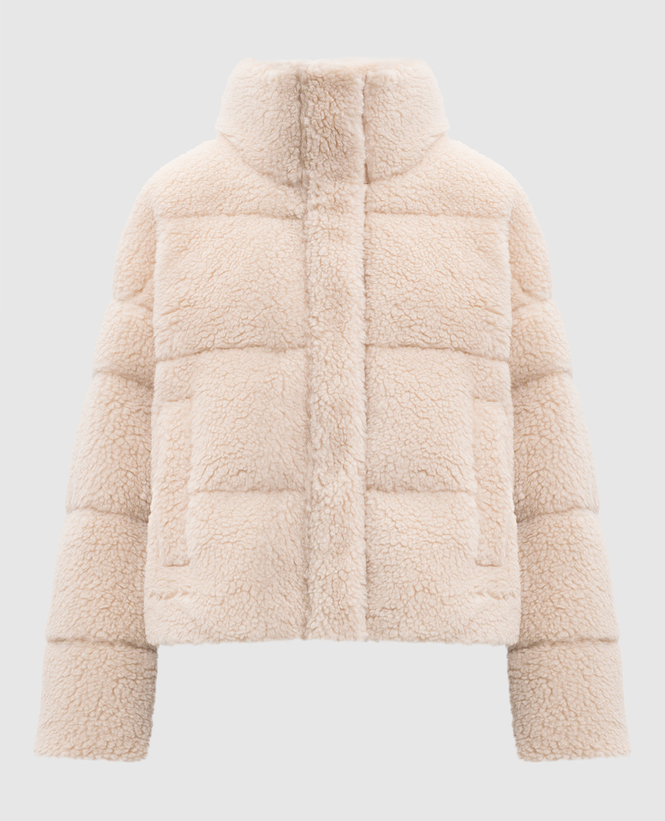 

Beige down jacket ALFREDO with wool Max Mara Weekend
