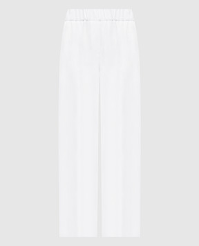 Peserico White linen pants P0412402600