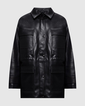 Babe Pay Pls Black leather jacket 2635AMAZONE