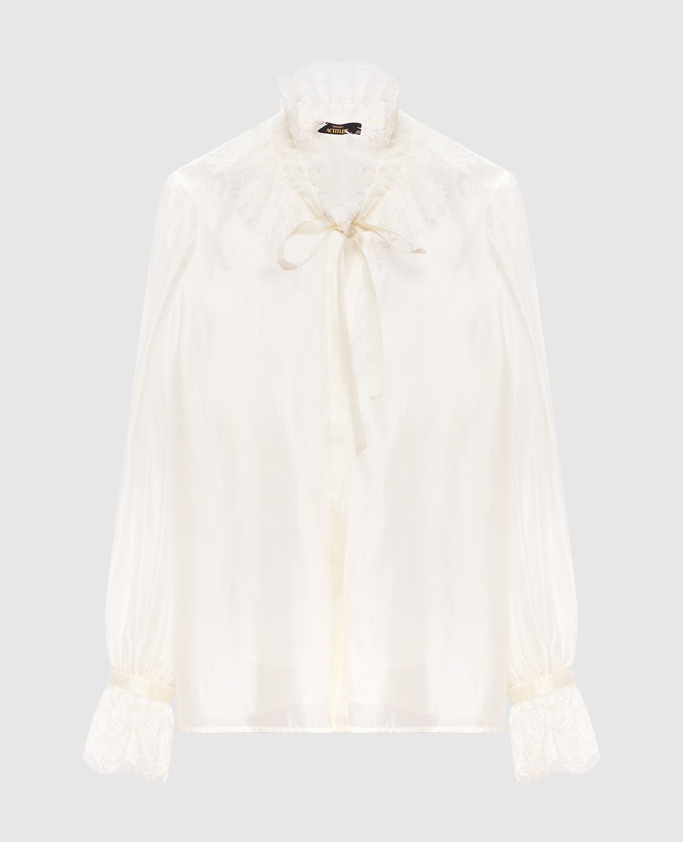 Ivory blouse with lace