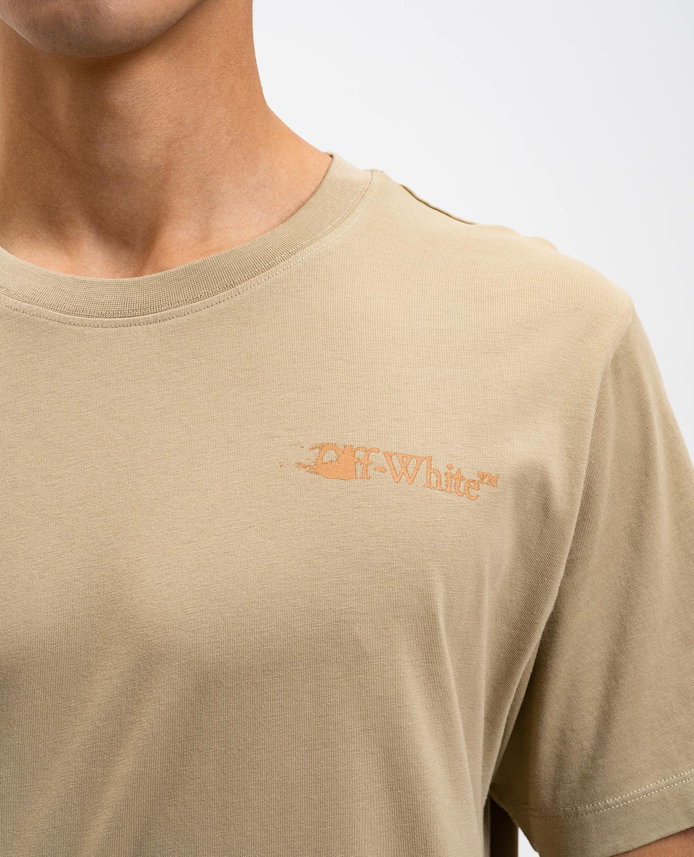 

Ink Arrow khaki T-shirt Off-White