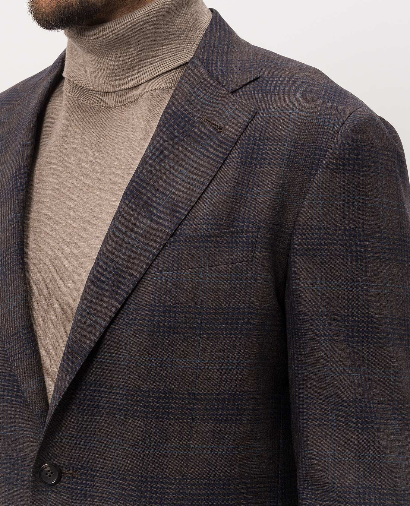 Checked wool jacket Canali 5