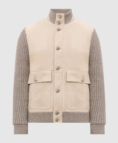 Beige kasjmier jas