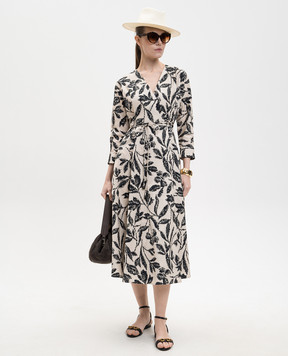 Max Mara Beige CAMINO print dress MXMCAMINO