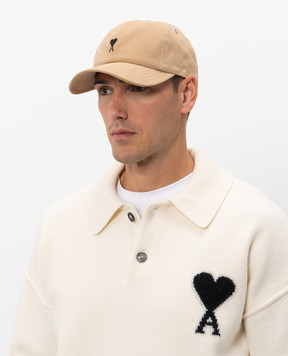 Ami Paris Beige cap UCP265AW0041m