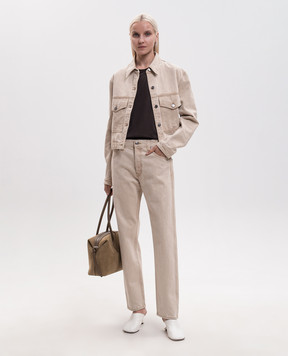 Khaite Beige denim jacket Tomer 1193926068