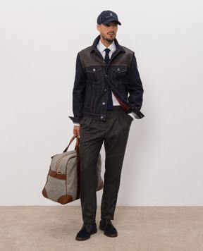 Brunello Cucinelli Brown wool pants M038PM5030
